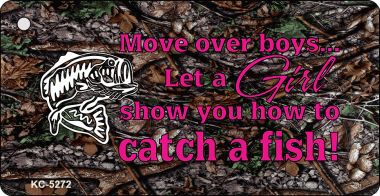 SMART BLONDE Move Over Boys Novelty Aluminum Key Chain KC-5272