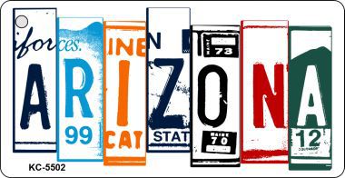 SMART BLONDE Arizona License Plate Tag Art Metal Novelty Aluminum Key Chain KC-5502