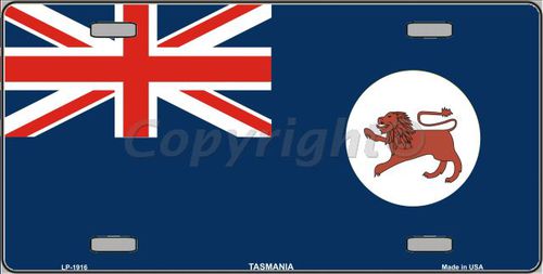 LP-1916 Tasmania Flag Metal Novelty License Plate
