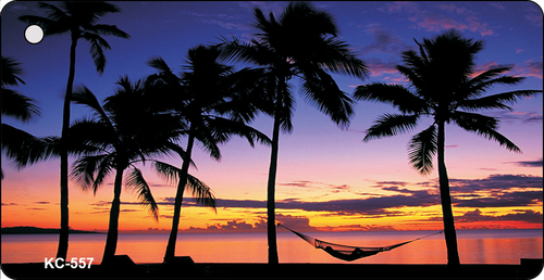 KC-557 Sunset Hammock Novelty Key Chain