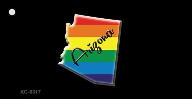 KC-6317 Arizona Rainbow State Novelty Key Chain