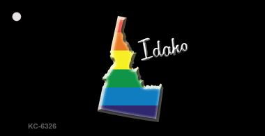 KC-6326 Idaho Rainbow State Novelty Key Chain