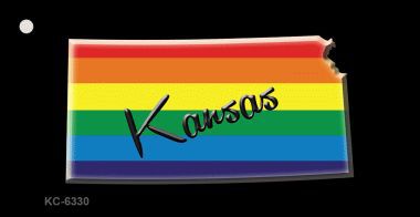 KC-6330 Kansas Rainbow State Novelty Key Chain