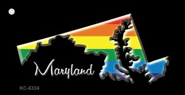 KC-6334 Maryland Rainbow State Novelty Key Chain