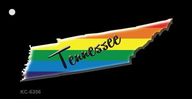 KC-6356 Tennessee Rainbow State Novelty Key Chain