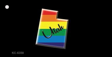 KC-6358 Utah Rainbow State Novelty Key Chain
