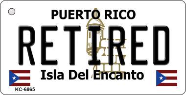 KC-6865 Retired Puerto Rico Flag Novelty Key Chain