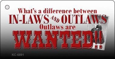 KC-6891 In-Laws & Out-Laws Novelty Key Chain
