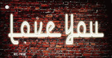 KC-7856 Love You Neon Novelty Key Chain