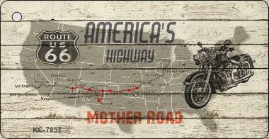 KC-7857 Americas Highway Route 66 Novelty Key Chain