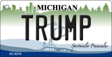 KC-8219 Trump Michigan Novelty Key Chain