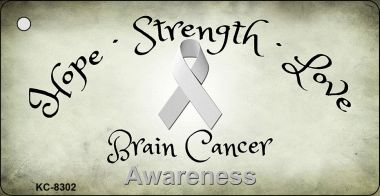 KC-8302 Brain Cancer Novelty Metal Key Chain