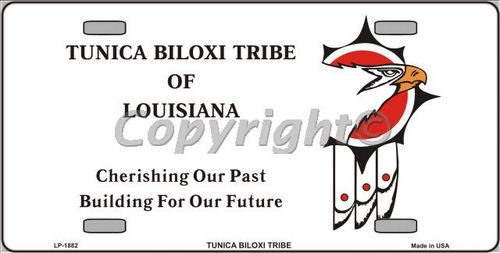 Picture of Smart Blonde LP-1882 Tunica Biloxi Flag Metal Novelty License Plate