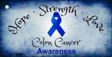 KC-8306 Colon Cancer Novelty Metal Key Chain
