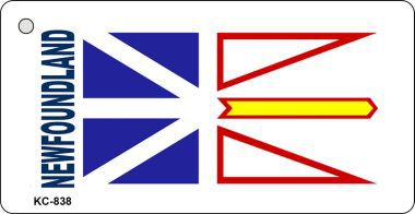 KC-838 New Foundland Flag Novelty Key Chain