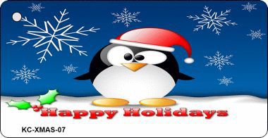 KC-XMAS-07 Holiday Penguin Novelty Key Chain