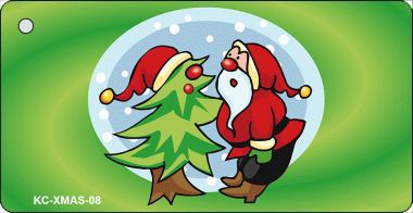 KC-XMAS-08 Santa & Tree Novelty Key Chain