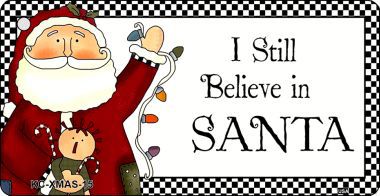 KC-XMAS-15 Believe In Santa Novelty Key Chain