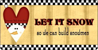 KC-XMAS-16 Let It Snow Novelty Key Chain