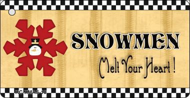 KC-XMAS-18 Snowflake Snowman Novelty Key Chain