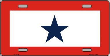 LP-1448 Blue Star One Metal Novelty License Plate