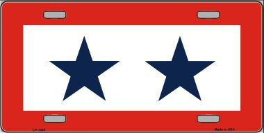 LP-1449 Blue Star Two Metal Novelty License Plate
