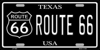 LP-1483 Route 66 Texas Metal Novelty License Plate