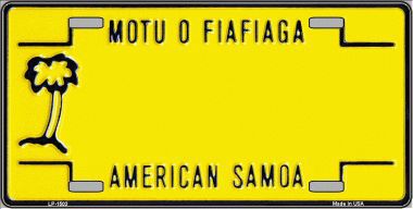 Picture of Smart Blonde LP-1503 American Samoa Novelty Background Metal License Plate