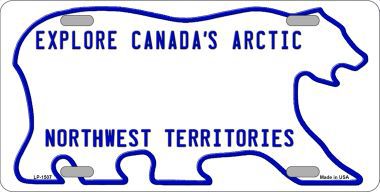 LP-1507 Northwest Territories Novelty Background Metal License Plate
