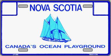 LP-1508 Nova Scotia Novelty Background Metal License Plate