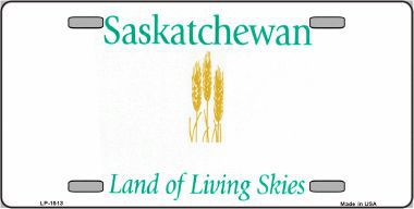 LP-1513 Saskatchewan Novelty Background Metal License Plate