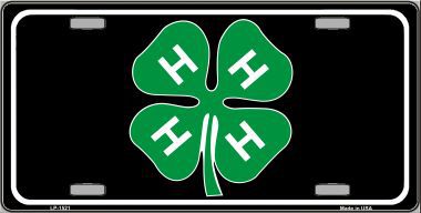 LP-1521 4-H Metal Novelty License Plate