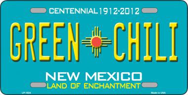 Picture of Smart Blonde LP-1524 Green Chili New Mexico Metal Novelty License Plate
