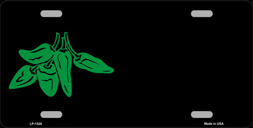 LP-1526 Green Chili Offset Metal Novelty License Plate
