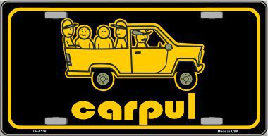 LP-1530 Carpul Metal Novelty License Plate