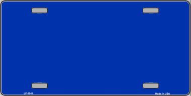 LP-1541 Royal Blue Solid Print Metal Novelty License Plate