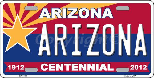 Picture of Smart Blonde LP-1814 Arizona Centennial Arizona Metal Novelty License Plate