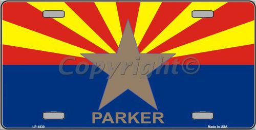Picture of Smart Blonde LP-1830 Parker Arizona State Flag Metal Novelty License Plate