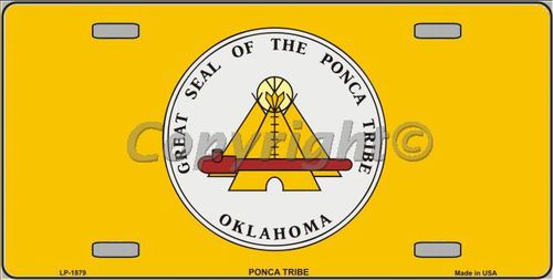 Picture of Smart Blonde LP-1879 Ponca Tribe Flag Metal Novelty License Plate