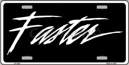 Picture of Smart Blonde LP-1895 Faster Metal Novelty License Plate