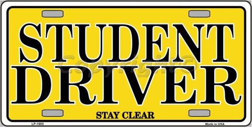 LP-1905 Student Driver Metal Novelty License Plate