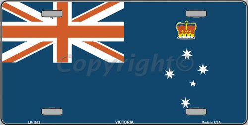 LP-1913 Victoria Flag Metal Novelty License Plate