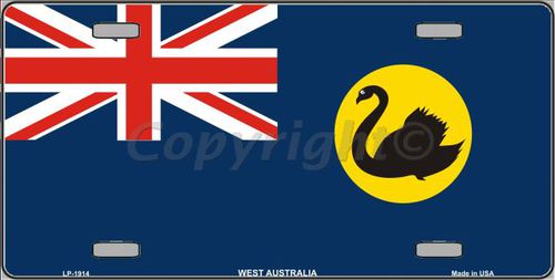 LP-1914 West Australia Flag Metal Novelty License Plate