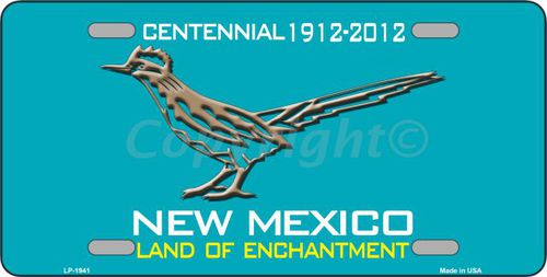 LP-1941 Road Runner Teal New Mexico Novelty Metal License Plate