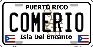 LP-2832 Comerio Metal Novelty License Plate