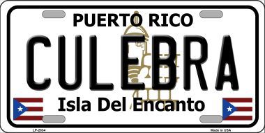 LP-2834 Culebra Metal Novelty License Plate