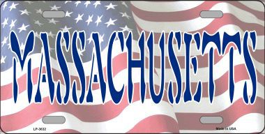 LP-3632 Massachusetts Metal Novelty License Plate