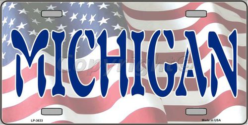 Picture of Smart Blonde LP-3633 Michigan Metal Novelty License Plate