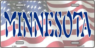 LP-3634 Minnesota Metal Novelty License Plate