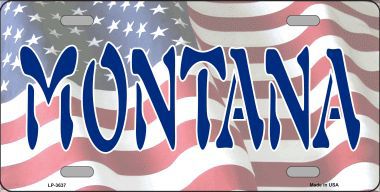 LP-3637 Montana Metal Novelty License Plate